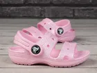 Sandały dziewczęce, różowe, Crocs Classic Glitter