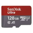 SanDisk, Micro SD 128GB Ultra (microSD XC) 100MB/s C10, A1 UHS-I + Adapter foto