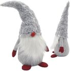 Saska Christmas, skrzat, gnom dekoracyjny, szary, 45 cm