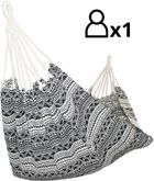 Saska Garden, hamak ogrodowy 1-osobowy, etno z pokrowcem, 200-100 cm