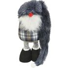 Saska Garden, skrzat, gnom dekoracyjny na teleskopach, szary, 38-88 cm