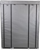 Saska Garden, szafa tekstylna, szara, 175-133-43 cm, 28873