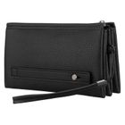 Saszetka do ręki, czarna, skóra ekologiczna, Rovicky