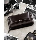 Saszetka na biodro, brązowa, skórzana, Rovicky