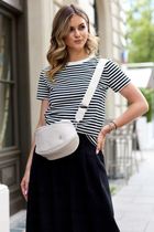 Saszetka na biodro, nerka, beżowa, skóra ekologiczna, Rovicky