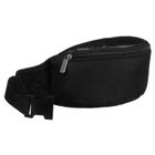 Saszetka na biodro, nerka, czarna, Loren