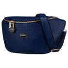 Saszetka na biodro, nerka, granatowa, Peterson