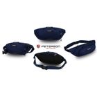 Saszetka na biodro, nerka, granatowa, Peterson