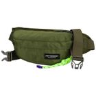 Saszetka na biodro, nerka, zielona, Peterson