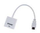 Savio, adapter, CL-27/B (HDMI M - D-Sub (VGA) F, 0,10m, biały