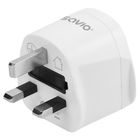 Savio, adapter podróżny, gniazdo globalne, wtyk UK, AP-05