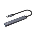 Savio, hub USB-A, 3xUSB-A 2.0, 1xUSB-A 3.0, szary