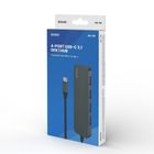 Savio, hub USB-C, 4xUSB-A, szary
