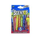 Scentos, pachnące markery, metaliczne, 8 kolorów