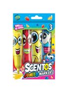 Scentos, pachnące markery, śmieszne minki, 3 kolory