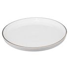 Secret de Gourmet, talerze deserowe porcelanowe, Sublima, złota obwódka, średnica 20 cm, 6 szt.