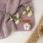 Sensillo, Elva, koc z wiskozy bambusowej i bawełny, warm beige, 80-100 cm