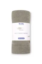 Sensillo, kocyk z wełny merino, dark beige, 75-90 cm