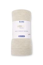 Sensillo, kocyk z wełny merino, light beige, 75-90 cm