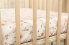 Sensillo, prześcieradło drukowane, bawełna, bloom beige, 60-120 cm