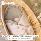 Sensillo, Teddy, rożek niemowlęcy, muślinowy, szary 75-75 cm