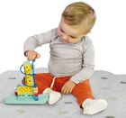 SES Creative, drewniana żyrafa, labirynt koralików