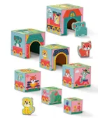 SES Creative, wieża z klocków, zwierzęta