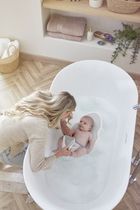 Shnuggle, leżaczek do kąpieli noworodka, eucalyptus