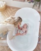 Shnuggle, leżaczek do kąpieli noworodka, pebble