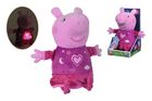 Simba, Świnka Peppa, maskotka z kołysanką i lampką, 25 cm