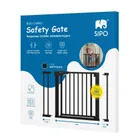 Sipo, bramka zabezpieczająca na schody, barierka ochronna, czarna