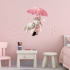 Sipo, naklejki na ścianę do pokoju dziecięcego, Króliczki pod parasolem