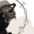 Sipo, zestaw uniwersalnych zaczepów do wózka, czarne, 2 szt.