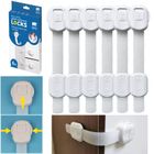 Sipo, zestaw zabezpieczeń do szaf i szuflad z podwójnym przyciskiem i regulacją, 6 szt.