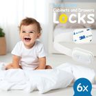 Sipo, zestaw zabezpieczeń do szaf i szuflad z regulacją, 6 szt.