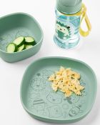 Skip Hop, miska dla dziecka, silikonowa, squad green