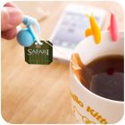 Ślimaki, 6 szt. zawieszki na woreczek do herbaty