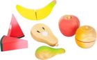 Small Foot, drewniane owoce do krojenia z deską kuchenną