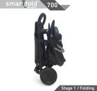 Smart Trike, Folding Trike 700 8w1, składany rowerek z funkcją spacerówki, czarny