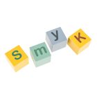 Smiki, Alfabet, klocki drewniane, 30 elementów