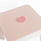 Smiki, drewniana toaletka LED z taboretem i akcesoriami
