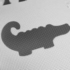 Smiki, kontrastowa mata piankowa, biało-szara