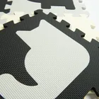 Smiki, kontrastowa mata piankowa, zwierzęta, 9 elementów