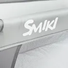 Smiki, łóżeczko turystyczne, szare