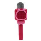 Smiki, mikrofon bluetooth z głośnikiem, różowy
