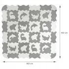 Smily Play, mata piankowa, biało-szara