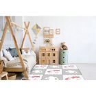 Smily Play, mata piankowa, różowo-szara jednorożce, 9 elementów