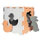 Smily Play, mata piankowa, szaro-pomarańczowa