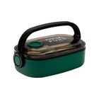 Śniadaniówka Aqua Pure ze sztućcami - green/black