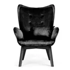 Sofotel, Norse, fotel uszak do karmienia z podnóżkiem, czarny